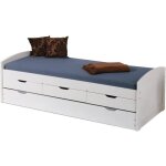 Inter link lit gigogne ulli 90x200 blanc bois massif Inter link lit gigogne ulli 90x200 blanc bois massif