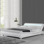 Lit led design julio - blanc - 140x190 Lit led design julio - blanc - 140x190