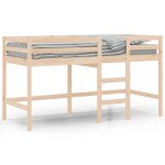 Lit mezzanine enfants - garosa - 90x190 cm - bois pin massif - Échelle incluse - 1 place Lit mezzanine enfants - garosa - 90x190 cm - bois pin massif - Échelle incluse - 1 place
