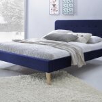 Lit nordique - size:140x190 couleur:gris fonc�