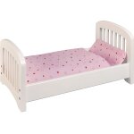 Lit de poup�e en bois blanc goki - a partir de 3 ans
