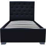 Lit simple avec coffre tino - 90 × 190 cm - noir Lit simple avec coffre tino - 90 × 190 cm - noir