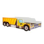 Lit simple enfant - 1001jouets - camion de chantier - 140x70 cm - matelas inclus - 1 place