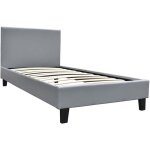 Lit lina - 90 x 190 cm - gris clair Lit lina - 90 x 190 cm - gris clair