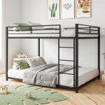 Lit superpos� - m�tal - 140x200cm - noir - 2 places - montage facile