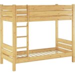 Lit superpos� pour adultes en pin massif tr�s stable 90x190 s�parable avec sommier 60. 16 - 09 - 190t100 ...