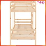 Lit superposé - ayhao - ab3139844 - bois de pin massif - 75x190 cm - 2 places Lit superposé - ayhao - ab3139844 - bois de pin massif - 75x190 cm - 2 places