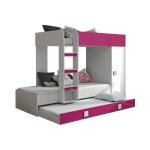 Lit superpos�s pour chambre enfant - lit superpos� hartford 191 229683 - blanc - 254x94x165cm