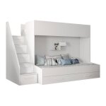 Lit superpos�s pour chambre enfant - lit superpos� hartford 356 477465 - blanc - 247x95x167cm