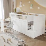 Lit superpos� enfant 90x200lit cabane enfants avec barriere 90x200lit mezzanine 1 place escalieravec ...