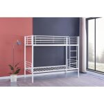 Lit superpos sparable mtal luna 1 + 1 90x190 cm sommier inclus