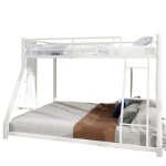 Lit superpos� m�tal 2 personnes - �chelle et garde - corps int�gral - cadre robuste silencieux pour adolescent ...