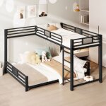 Lit superpos� en l m�tal 90x200 cm et 140x200 cm lit mezzanine avec �chelle de s�curit� lit denfant avec ...