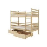 Lit superpos� neo 90x200 - sommiers et tiroirs pin livr� avec sommiers