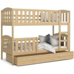 Lit superposé teo 90x190 pin livré avec sommiers tiroir et matelas en mousse de 7cm Lit superposé teo 90x190 pin livré avec sommiers tiroir et matelas en mousse de 7cm