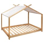 Lit tente enfant ilan pin blanc 90x190cm - atmosphera cr�ateur dint�rieur