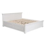 Lit À tiroirs 180x200 - bois - mdf - blanc - interiors Lit À tiroirs 180x200 - bois - mdf - blanc - interiors