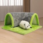 Lit tunnel chaud pour cochon dinde - marque - amovible - doux - confortable Lit tunnel chaud pour cochon dinde - marque - amovible - doux - confortable