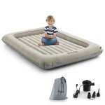 Dreamade lit de voyage gonflable floqué pour enfants ensemble lit avec matelas pompe electrique pour ... Dreamade lit de voyage gonflable floqué pour enfants ensemble lit avec matelas pompe electrique pour ...