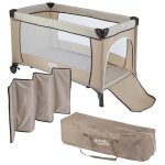 Lit de voyage pliant pour enfants hankskids beige 725 x 126 cm lit dappoint pour bebe