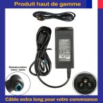 Lite - an chargeur pour hp 741727 - 001 ordinateur pc portable - adaptateur dalimentation 65w (embout ...