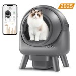 Litiere autonettoyante chat 65l bac  litire pour chat programmable via bluetooth / wifi bac  litire ...
