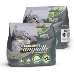 Liti�re pour chat agglom�rante minerale carbonite 8 litres - lot de 2