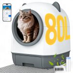 Liti�re chat autonettoyante bac � liti�re automatique anti - fuite / d�sodorisation contr�le tuya app ...