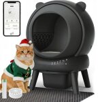 Litiere chat autonettoyante capteur infrarouge bo�te � ar�mes / moniteur de sant� / nettoyage facile ...