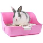 Liti�re pour lapins - jzsh - bac � liti�re - rose - plastique - facile � nettoyer