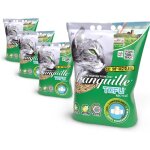 Liti�re v�g�tale pour chat agglom�rante au tofu recycl� 4 litres - lot de 4