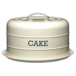 Living nostalgia bo�te � g�teau avec cloche en m�tal cr�me?