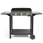Livoo plancha gaz 7500w plaque acier maill 62x34, 5cm - doc326