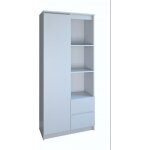 Livorno - meuble de rangement 7 casiers / 2tiroirs bureau / salon / chambre 30x60x180 - bibliothque ...