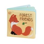 A little lovely company livre de bain pour enfant les amis de la for�t - multicolore - 12 x 12 cm