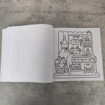 Livre de coloriage adulte jzsh design mignon hygge pour espace detente petit coin cosy