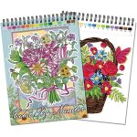 Livre coloriage adulte num�rot� anti - stress - format a4 avec 30 motifs floraux originaux relaxation ...