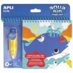Livre de coloriage à leau - aqua fun magic water - animaux marins Livre de coloriage à leau - aqua fun magic water - animaux marins