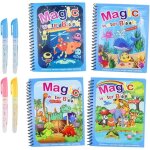 Livre de coloriage � leau - magique - lot de 4 stylos - dessins vibrants - pour enfants - mixte