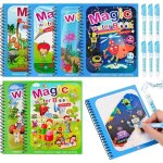 Livre de coloriage - magique - 6 pi�ces - r�utilisable - sans encre - pour enfants � partir de 3 ans