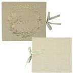 Livre dor - artifetes - jolis brins - 22x19cm - vert sauge - 68 pages