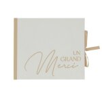 Livre dor carton un grand merci 68p 22x19cm crme