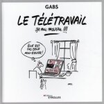 Livre humoristique - gabs - le t�l�travail je me marre !!! - regard amus� - quotidien au travail - t�l�travail ...