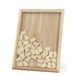 Livre dor - bois - cadre 30x42 cm - 80 bodys - célébration religieuse - mixte Livre dor - bois - cadre 30x42 cm - 80 bodys - célébration religieuse - mixte