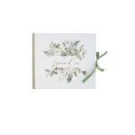 Livre dor - botanique - feuillages et or - mariage - blanc