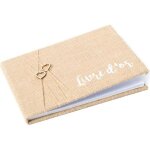 Livre dor jute 64 pages 24 x 165 cm