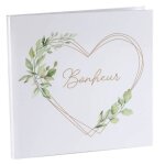 Livre dor - Ô bonheur - mariage - couverture illustrée - 20 pages - blanc Livre dor - Ô bonheur - mariage - couverture illustrée - 20 pages - blanc