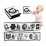 Livre sensoriel bebe livre noir et blanc bb jeux eveil bebe jouets pour 0 3 6 mois nouveau n livres ...