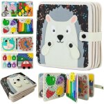Livre de tissu 3d pour bb - aqsacokiya - busy board montessori 1 an - jouets ducatifs pour garcon ...