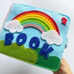 Livre en tissu rainbow 3d pour bébé - pratique et éducatif - lavable et durable Livre en tissu rainbow 3d pour bébé - pratique et éducatif - lavable et durable
